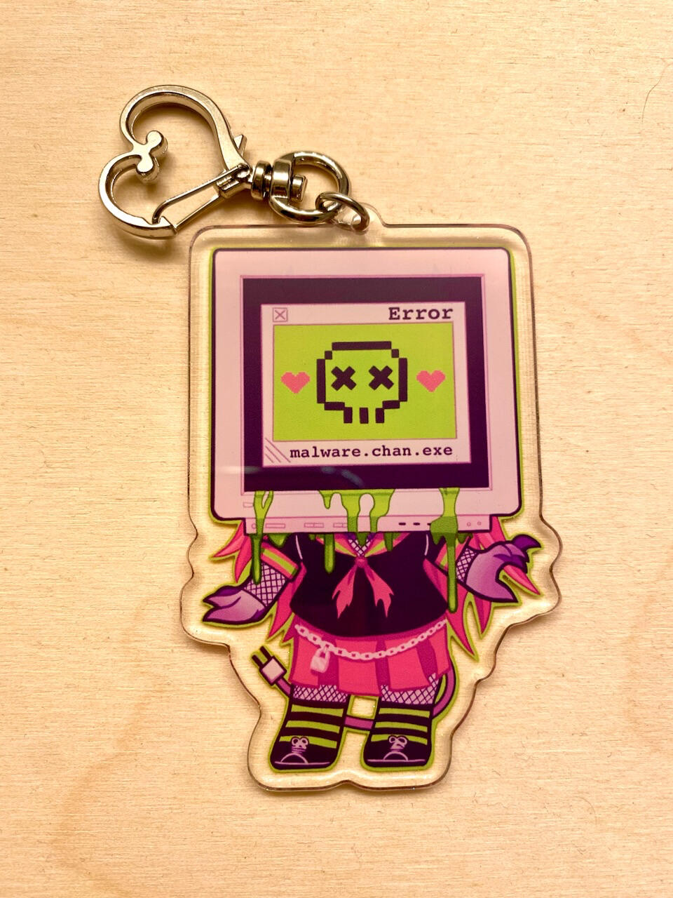 Malware-Chan Keychain Side 2 Malware-Chan Keychain Side 2