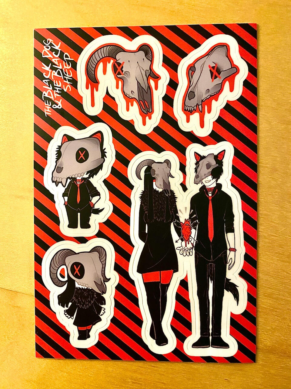 Black Dog Black Sheep Sticker Sheet Black Dog Black Sheep Sticker Sheet