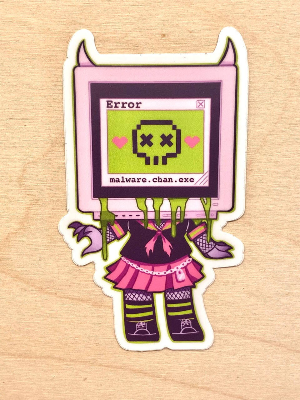 Malware-Chan v1 Sticker Malware-Chan v1 Sticker