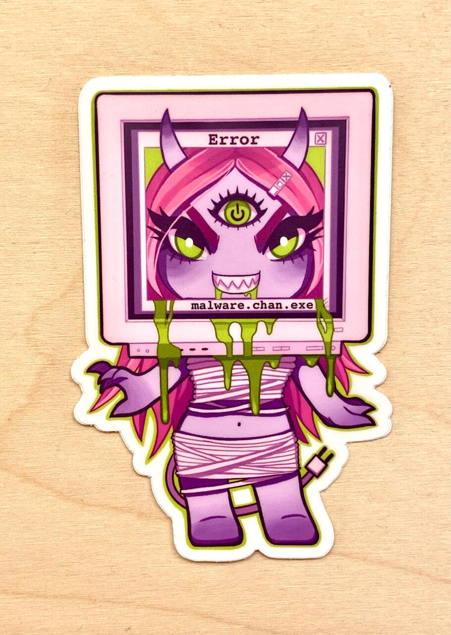 Malware-Chan v2 Sticker Malware-Chan v2 Sticker