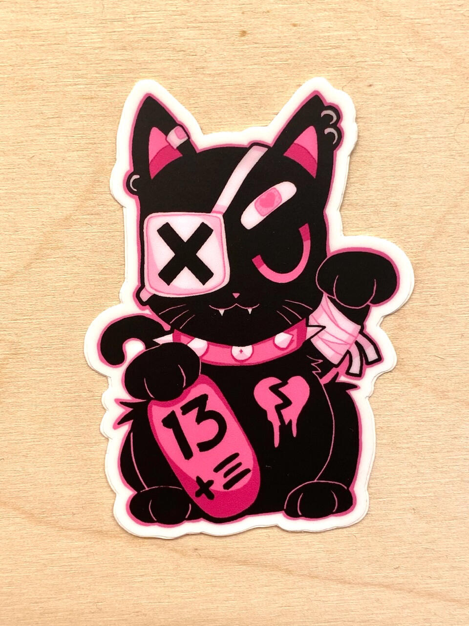 Unlucky Cat Sticker Unlucky Cat Sticker