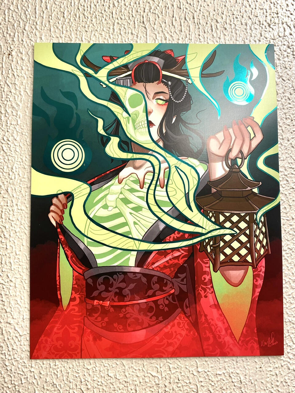 Bone Geisha Foil Print Bone Geisha Foil Print