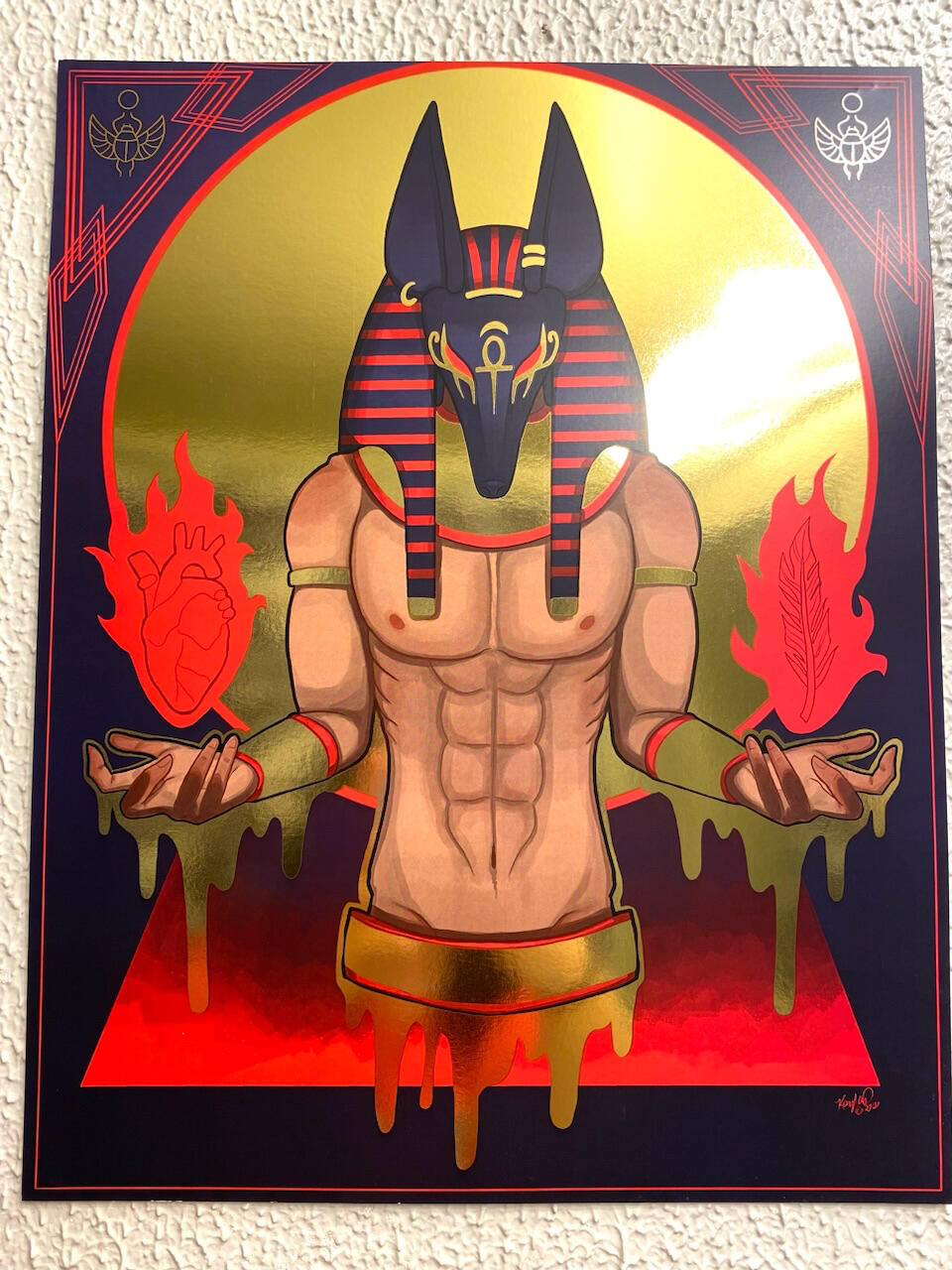 Anubis Foil Print Anubis Foil Print